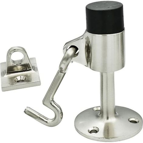Aspiration de Porte Anti-Collision Aspiration avec la Porte Boucle de Porte Bump Tampon Porte Top Block Top Block Verre Butée de Porte Localisateur en Caoutchouc Alliage de Zinc (1/5)