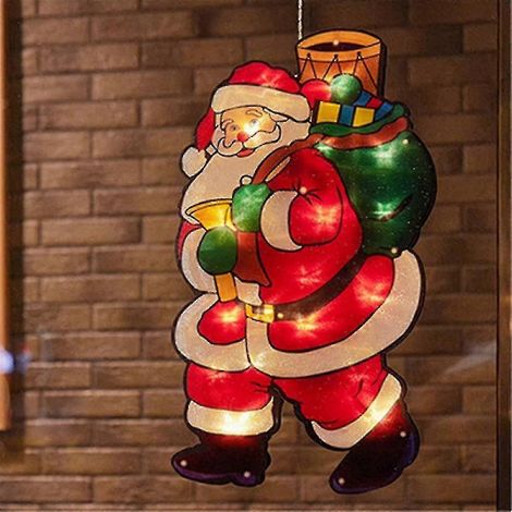 LED-Lichterkette mit Saugnapf für Fenster, Weihnachtsdekoration, stimmungsvolle Beleuchtung (1/5)
