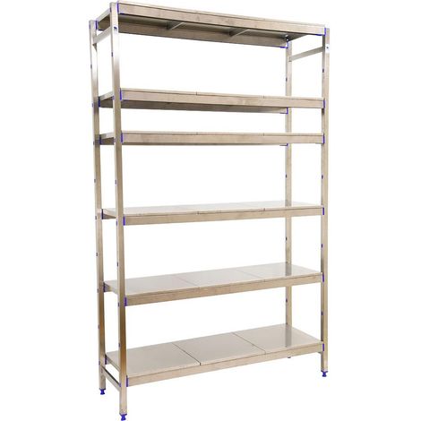 Simonrack INITIAL 6SS Regal Edelstahl 6 Ebenen 200 kg (1/2)