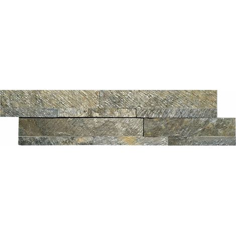 Parement mural - SLIMPANEL - Green Java - 15x55-60x1-2cm en Z (1/2)