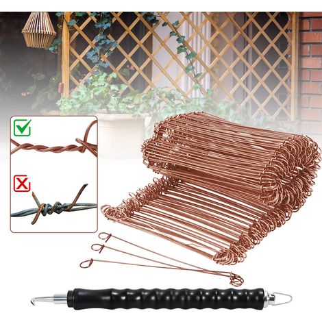 Randaco Raccoglitore automatico professionale per barre di rinforzo Twister Gancio 1,0 x 100 mm (1000 pz.)