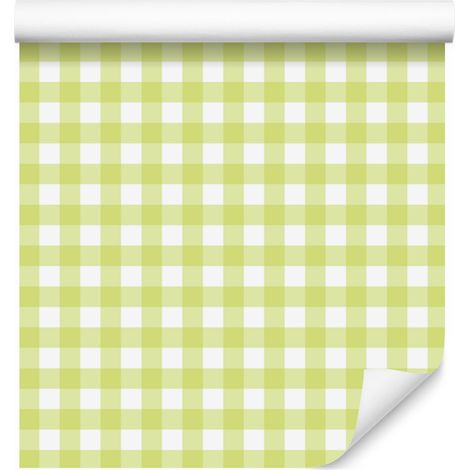 Papier peint à motifs crème et citron vert pour salon et chambre 50x1000 cm (1/5)