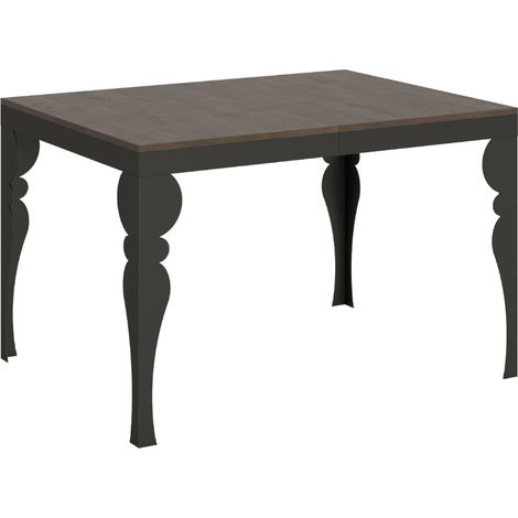 Table extensible pieds acier anthracite Torza evolution 120 Ă 224 cm 4 pieds-Marron-4 pieds-120 Ă 224 cm (1/5)