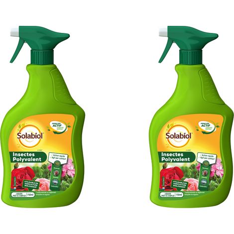 SOLABIOL Anti Pucerons Plantes Ornementales & Cultures- 2x750ml- Action Rapide - SOPOLYPAL750NX2 (1/5)