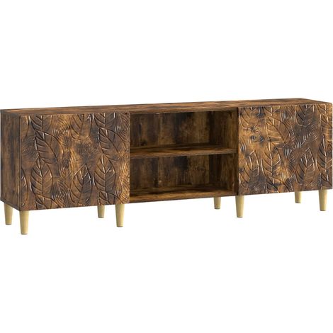 Mobile TV 150 x 31 x 50 cm Rovere Fumo Legno ingegnerizzato vidaXL