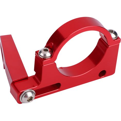 Adaptateur de collier de dérailleur avant pliable en alliage d'aluminium ultraléger pour vélo (rouge) (1/5)