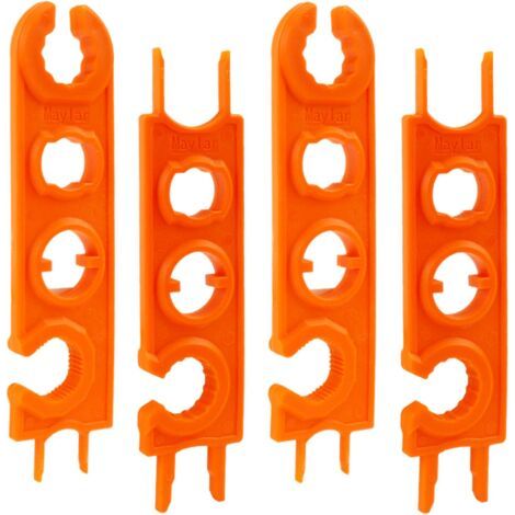 Paire Clé de Connecteur Solaire MC4 Connecteur Solaire Connecteur pv Serrage Rapide Mâle/Femelle Prise Outil de Déconnexion Clé Orange (1/5)