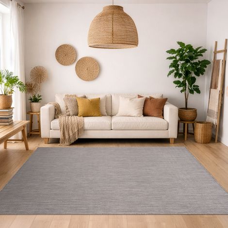 Teppich Flach Gewebt Beige