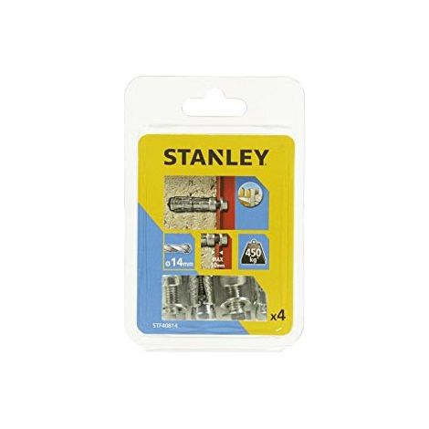 Stanley, modelo STF40814-XJ, Kit de 4 pernos de expansión con tornillos M8, ideal para aplicaciones de expansión, alta calidad, 4 pieza(s).