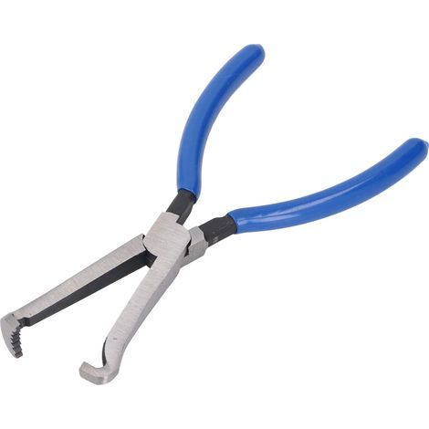 Pince à déconnecteur électrique universel 20cm métal bleu prise ergonomique pour connecteurs automobiles et durites carburant (1/5)