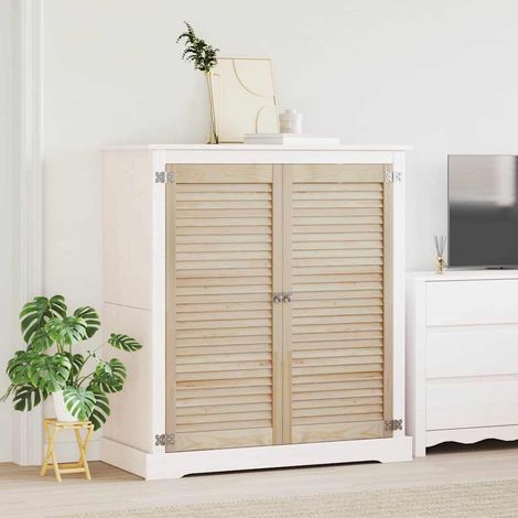 Schranktür 2 pcs Natur 49,5 x 2,1 x 110 cm Massives Kiefernholz