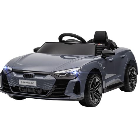 Coche eléctrico infantil Audi RS e-tron GT 12V gris con mando a distancia (1/4)