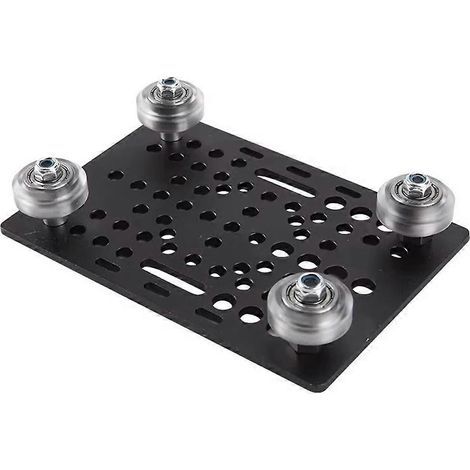 Kit de plaque de portique à rainure en V 20-80 mm en aluminium avec roulettes pour imprimante 3D et machines CNC (pièces A) (1/5)