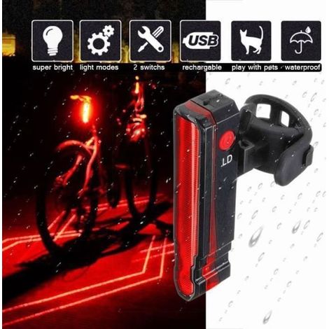 AS14924 – 5-LED-Fahrradrücklicht, wasserdichtes 4-Laser-Rücklicht (1/3)