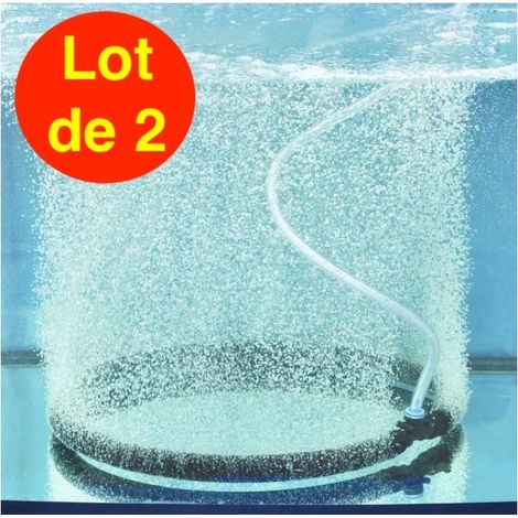 Lot de 2 Diffuseurs D'Air Poreux 70 cm Pour Bassins De Jardin + Tuyau. Aération optimale du bassin (1/5)