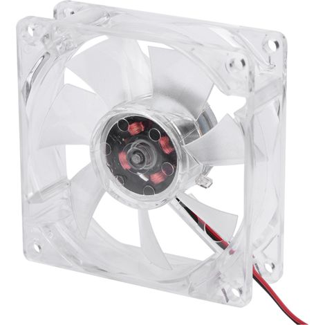 Ventilador de refrigeración para caja de PC de 80 mm con iluminación LED, silencioso, 12 V, 4 pines, colores brillantes.