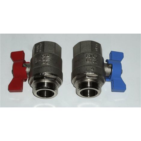 Kugelhahnset G1AGxG1IG bl-rt RMV für RMV-Verteiler - 5760046 von Daikin