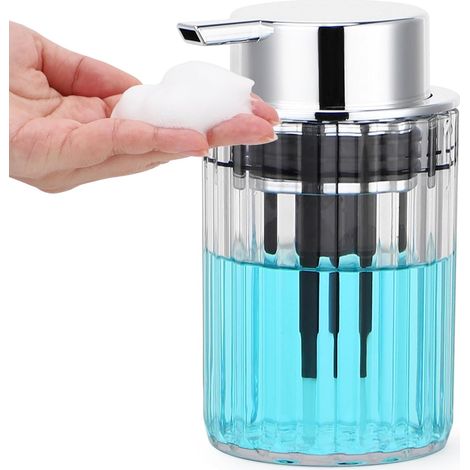 1 Pièce Distributeur Savon Mousse, 300ml Flacon Pompe Vide, Plastique Résistant, Grande Tête, Cuisine Salle De Bain