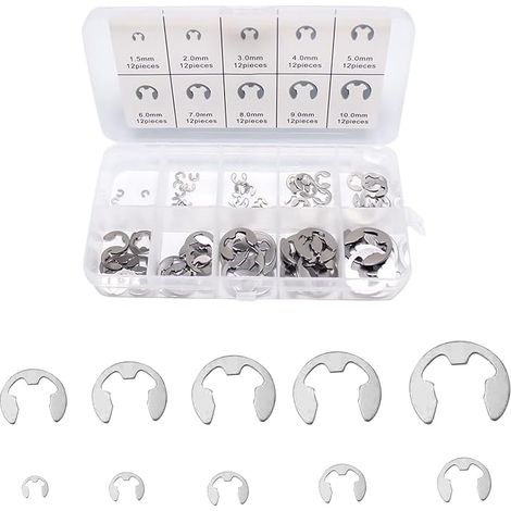 Stainless Steel E-Clip Circlips M1.5 M10 (1/5)