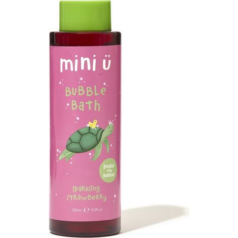 Natürliches Schaumbad für Kinder und Babys, gefärbtes Wasser, Erdbeere, Mini-U (1/4)