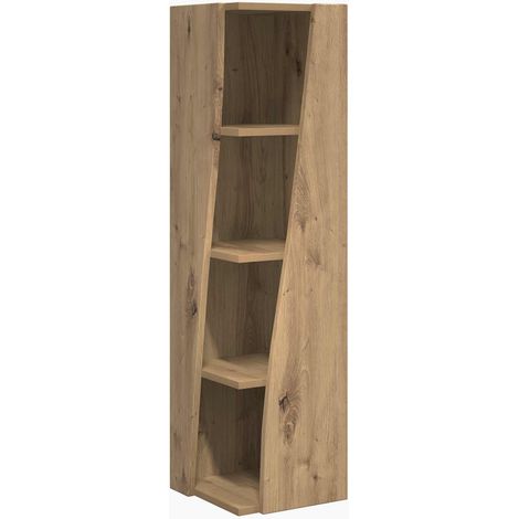 Maison Exclusive - Meuble d'angle 27,5x27x102cm Bois d'ingénierie Chêne artisanal (1/5)