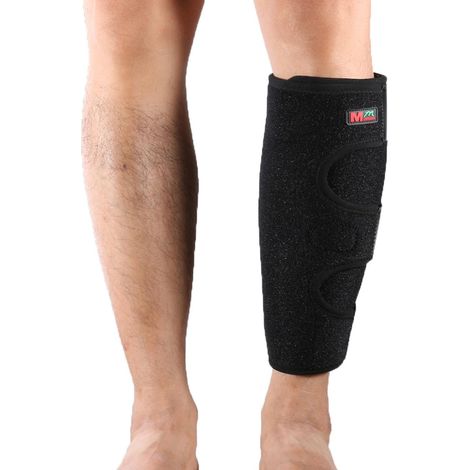Rutschfester Wadenschutz, Wadenstützmanschette, Beinbandage und Schutzbandage. (1/5)