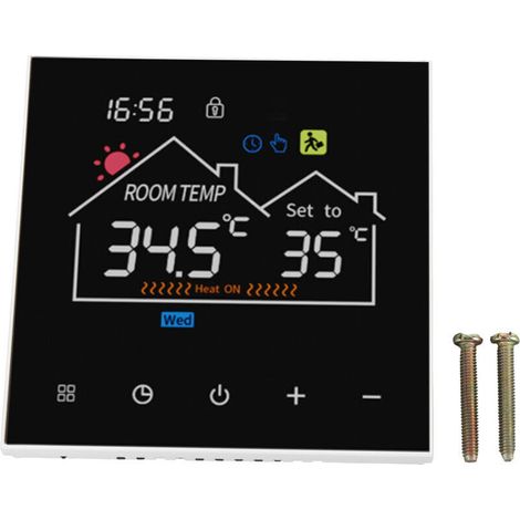 Eosnow Thermostat numérique intelligent, écran tactile couleur LCD, Programmable pour chaudière à chauffage hydronique, Version Standard (1/4)