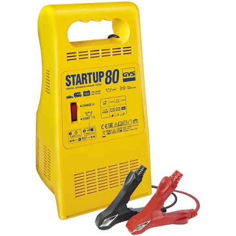 GYS – Chargeur de batterie moto 12V – Démarreur automatique 50A – Testeur de batterie avec 3 voyants – Protection électronique intégrée