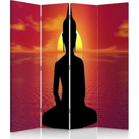 Paravento bilaterale, Meditazione del Buddha - 145x170 (1/5)