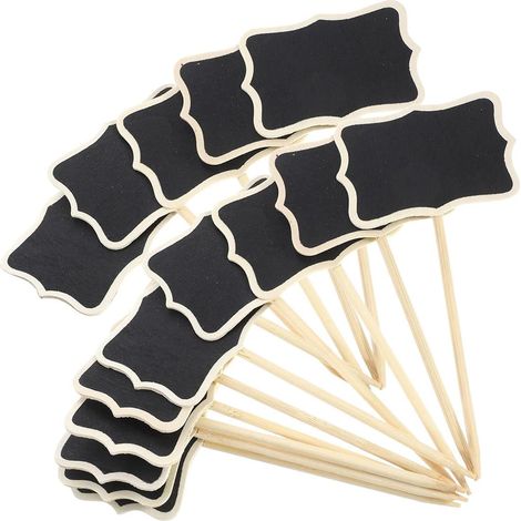 Lot de 15 étiquettes de Plantes en Bois Noir, 17.8 x 8.2 cm Marqueur de Planche Noire, de Type T, Piquets de Jardin en Bois pour Légumes, Graines, Herbes, Fleurs de Jardin, Rectangulaires-lsw (1/5)