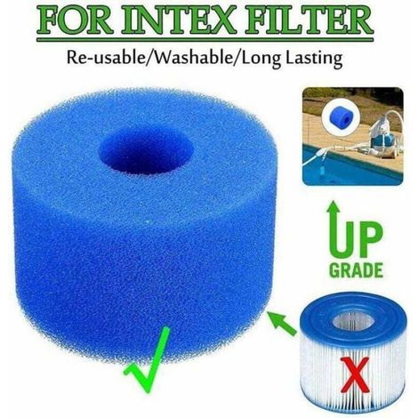 Lot de 8 filtres en mousse de type S1, spa pour Intex S1, réutilisables, pour piscine de type S1, pour piscine, aquarium, spa Femeo (1/3)