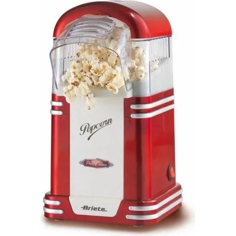 Ariete 2954 Popcornmaschine Rot und Weiß Retro