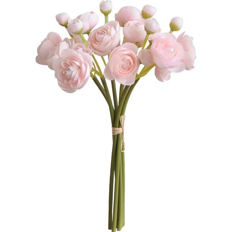 Fleurs artificielles, bouquets réalistes, décoration intérieure, Rose, 12pcs-c (1/2)