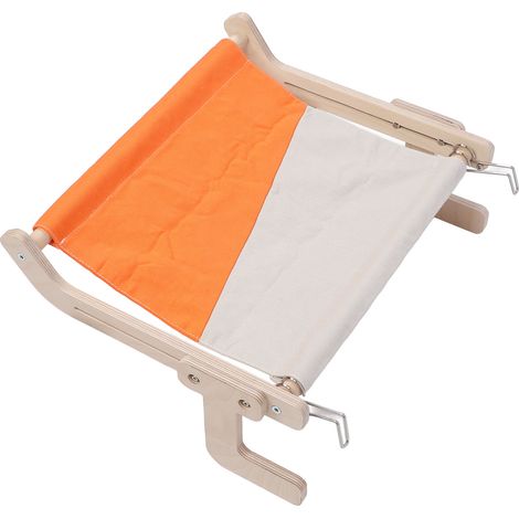 Perchoir pour chat à suspendre à la fenêtre, hamac en bois robuste pour animaux de compagnie, support de couchage et étagères pour rebord de fenêtre ou chevet. (1/5)