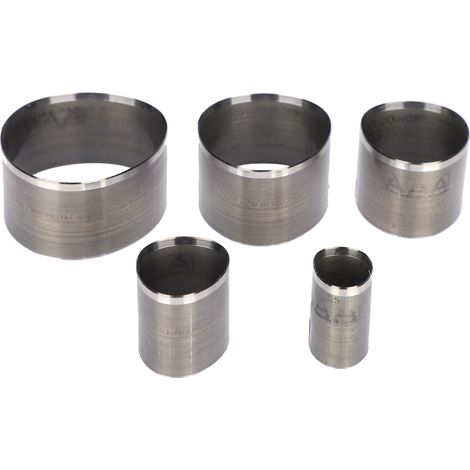 Lot de 5 emporte-pièces en cuir, poinçon à découper creux, moule artisanal pour sac, ceinture et portefeuille (1/5)