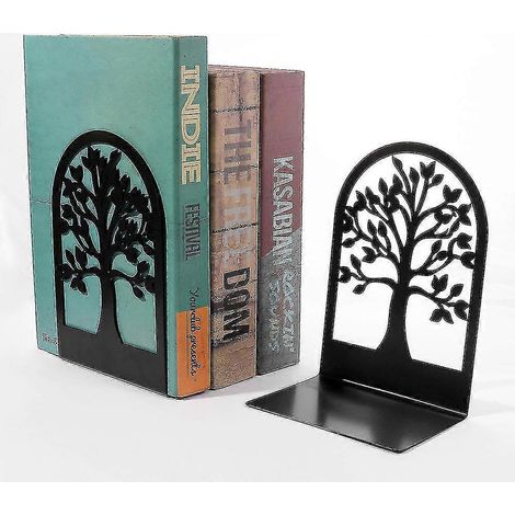 Serre-livres, Serre-livres en métal, Serre-livres Arbre de Vie, Serre-livres décoratifs pour livres lourds (1/3)