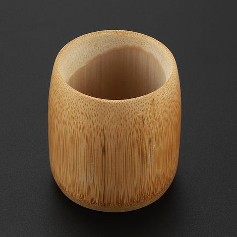 chope à bière en bambou carbonisé, tasse en bambou, boîte à thé non peinte, gobelet artisanal, tasse à thé (1/4)