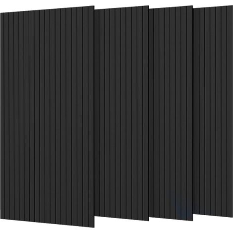 Lot de 4 Panneaux Acoustiques Muraux Bois 240x60x2,2cm - Couleur (1/5)