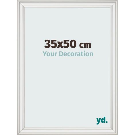 yd. - Cadre photo 35x50 - Blanc Patine - MDF - Lazio