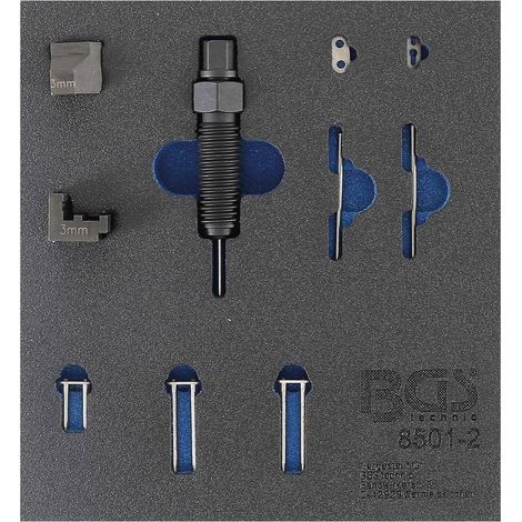 Insert de Servante d Atelier 1/6 - Jeu Complémentaire pour Riveteuse - Convient pour Boulons de Chaîne 3 mm - D-Work