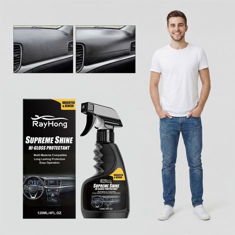 Autoinnenraum-Glanzschutzmittel, Schutz für Kunststoff- und Lederoberflächen am Armaturenbrett – 120 ml -- BIEMMEDUE (1/5)