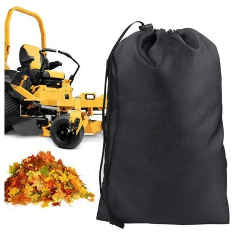 Grass bag for lawn tractor, leaf bag, capacity 244x142 cm, black