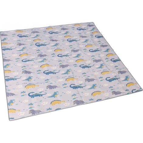 Tapis de sol antidérapant pour bébé, imperméable et anti-salissures, idéal pour les pique-niques en extérieur, à placer sous une chaise haute. (1/5)