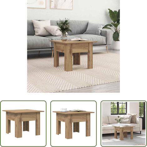 Holzwerkstoff - Couchtisch Artisan-Eiche 55 x 55 x 42 cm Holzwerkstoff (1/5)