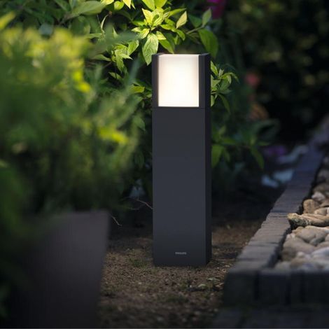 Philips LED Wegeleuchte Arbour in Anthrazit 3,8W 800lm IP44 400mm (1/5)