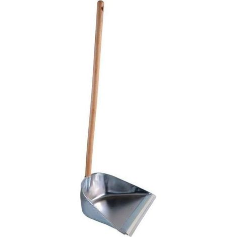 Élévateur à déchets 30 cm, manche en bois, zinc
