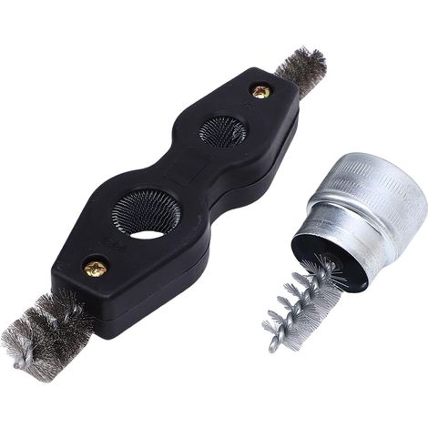 Brosse de Batterie de Voiture 4 en 1 Tête en Acier (1/5)