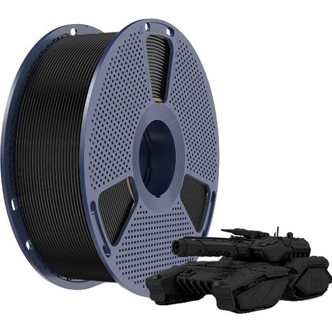 Filamento per stampante 3D, materiale PLA, diametro 1,75 mm, nero (1/2)