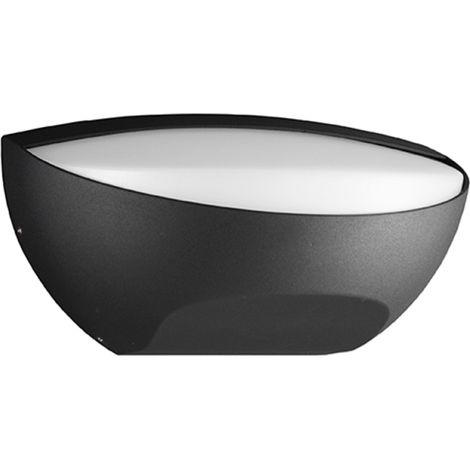 Lampada da parete esterno BULL - LED 13W 4000K protezione IP54 in alluminio Nero (1/2)