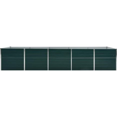 Maison Exclusive - Garten-Hochbeet Verzinkter Stahl 400x80x45 cm (1/5)